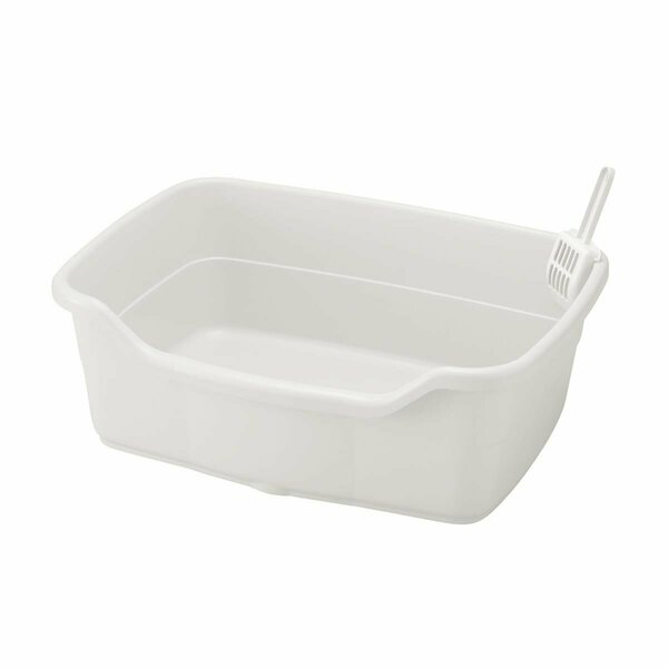 Richell PAW TRAX Wide Cat Litter Pan - White 60029